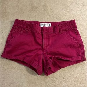 Maroon A&F Shorts